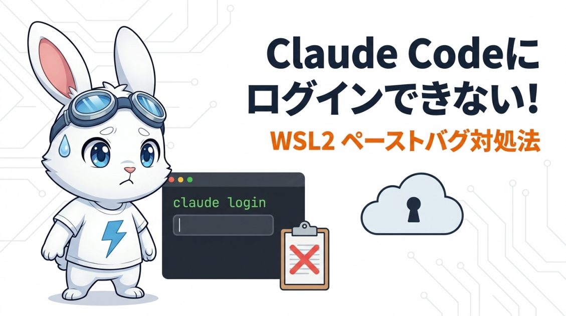 Claude Codeにログインできない？WSL2でペーストが効かないバグの原因と対処法（v2.1.105以降）