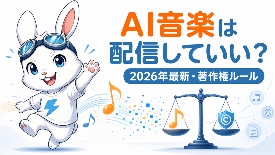 生成AIで作った音楽は配信していい？2026年最新の著作権ルールと配信プラットフォーム対応まとめ