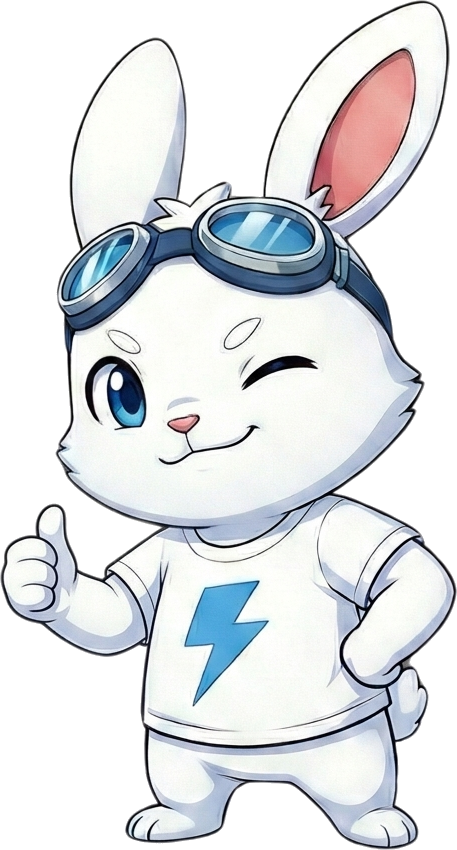 ウインクして親指を立てるラピットくん。数えられない範囲が分かったことも判断の材料になる、というまとめの場面